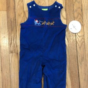 NWT Smocked Christmas John John